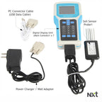 "Soil Tester 7-in-1 Digital Soil Analyzer: Measures Nitrogen (N), Phosphorus (P), Potassium (K), EC, pH, Temperature (°C/°F), and Moisture. High-Precision Probe for Professional Gardening and Lawn Care."